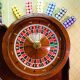 roulette wiel en chips